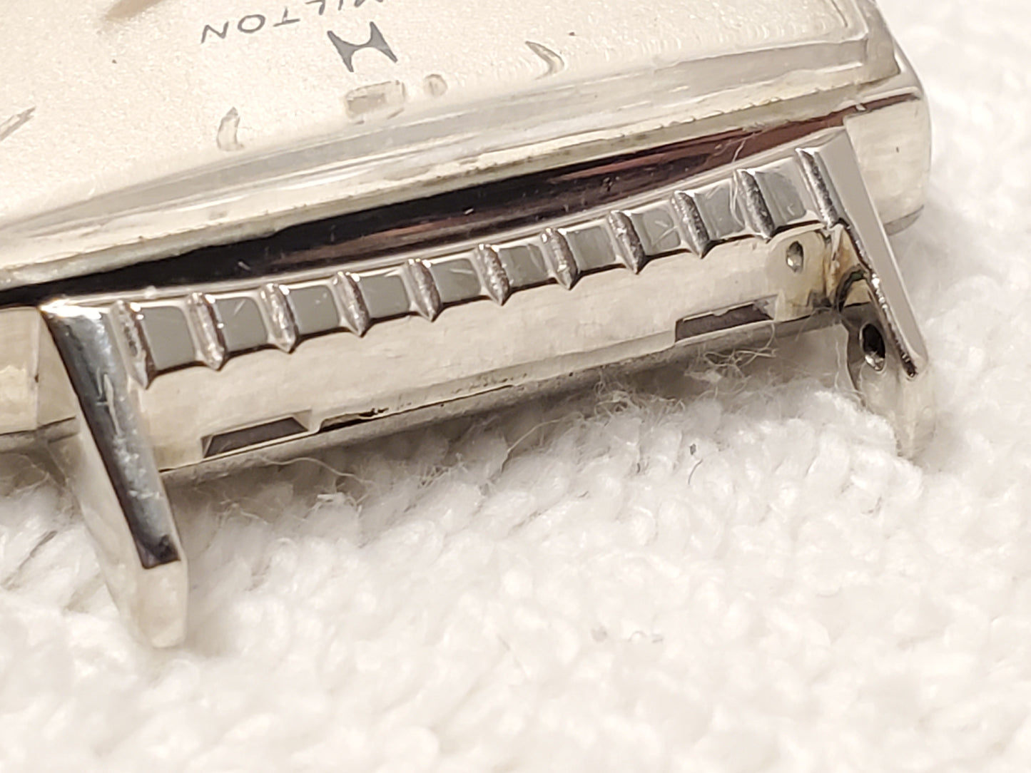 Vintage Hamilton Men’s Wind Up Watch Seventeen Jewels 10K White Gold Plated