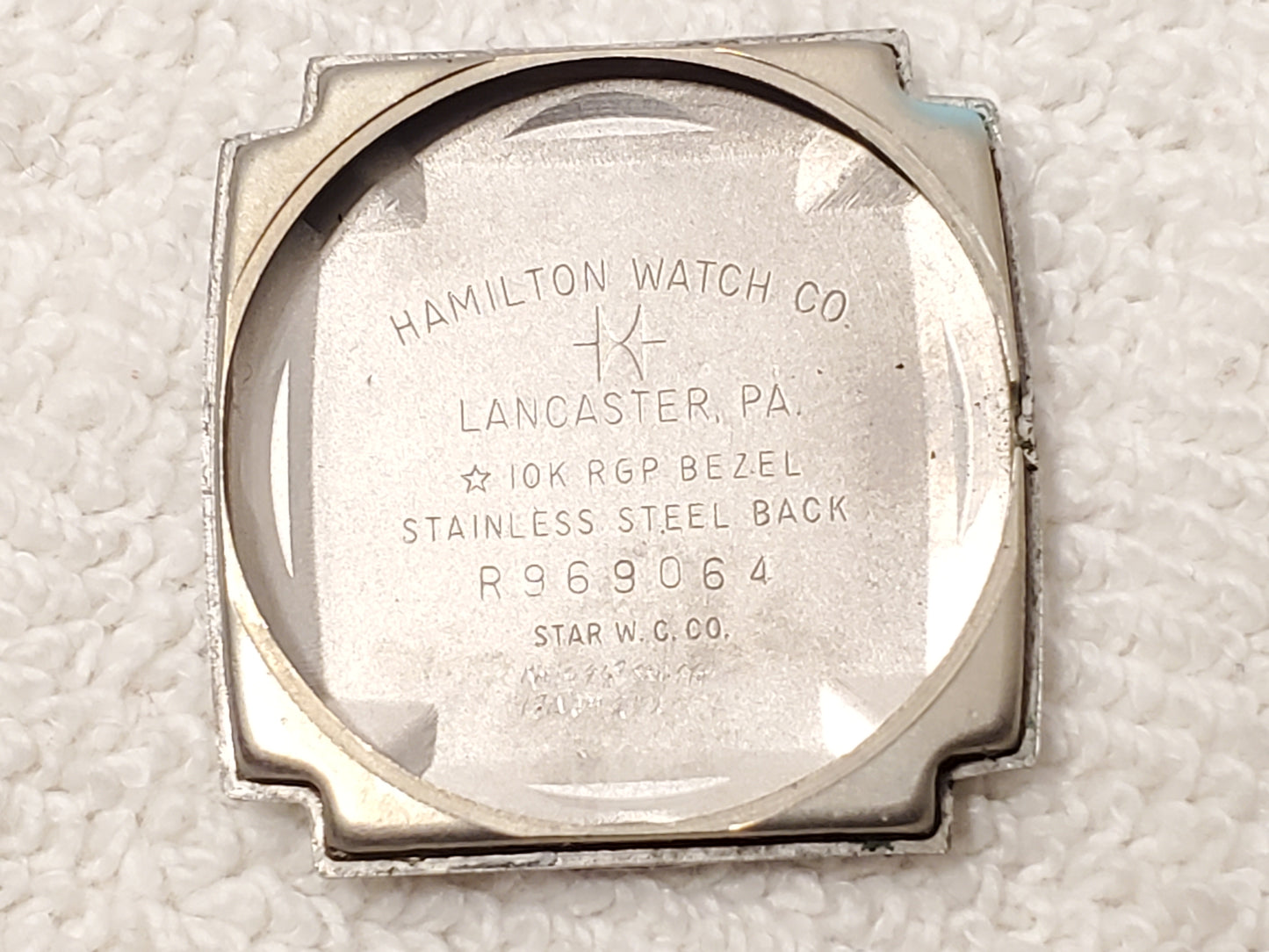Vintage Hamilton Men’s Wind Up Watch Seventeen Jewels 10K White Gold Plated