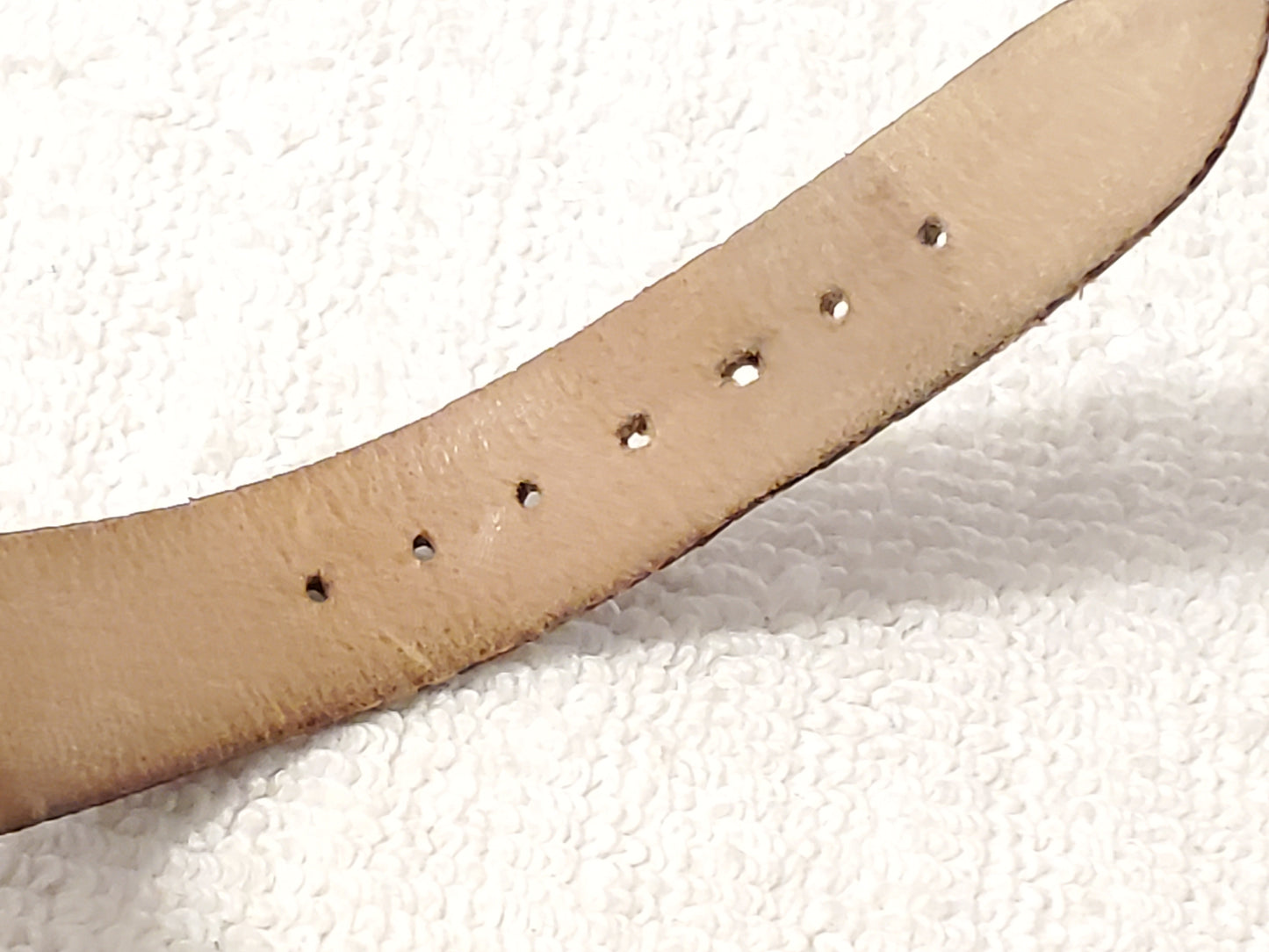 Vintage Seiko Moon Phase Men's Date Gold Plated Watch One Jewel Leather Strap SS
