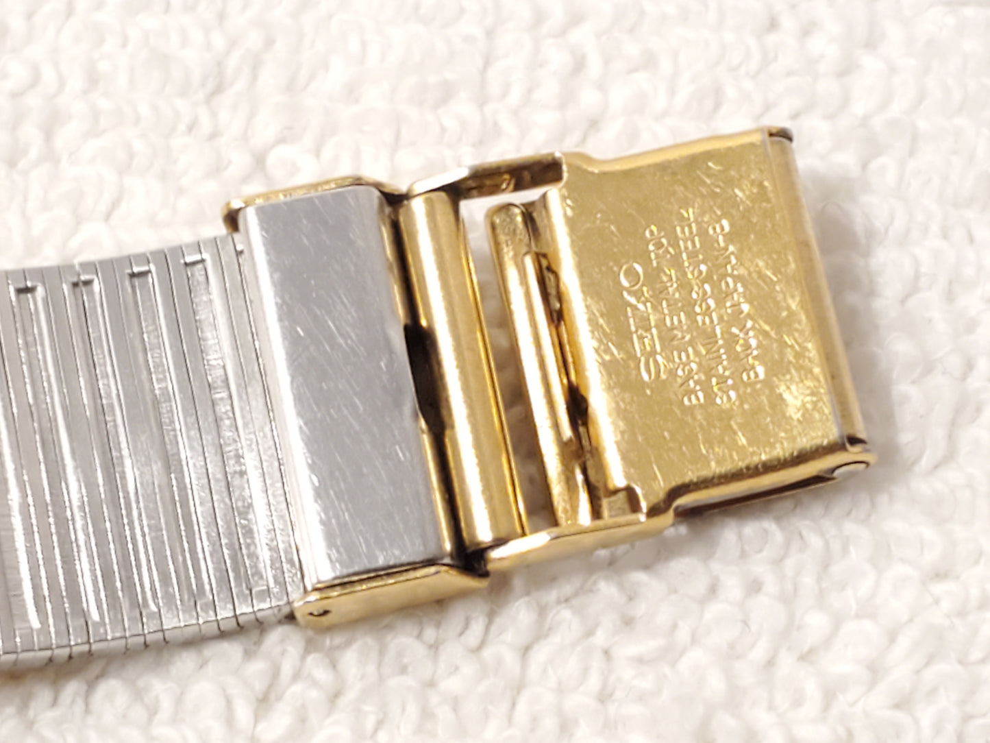 Vintage Seiko Men's Tank Gold Plated Tone Watch Three Jewels Stainless Steel