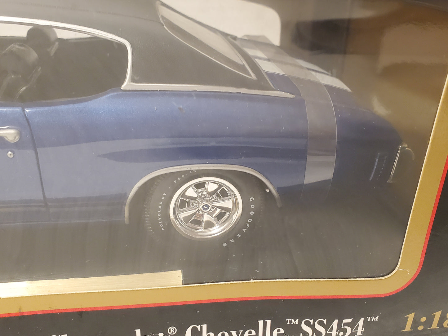 New Maisto 1972 Chevrolet Chevelle SS 454 Coupe 1:18 Scale Diecast Car Blue