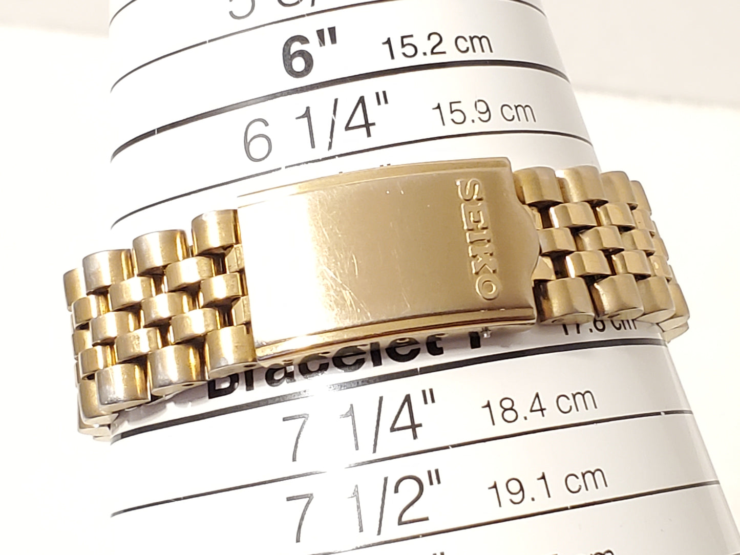 Vintage Seiko Mens Gold Tone Presidential Day Date Watch Stainless Steel 1 Jewel