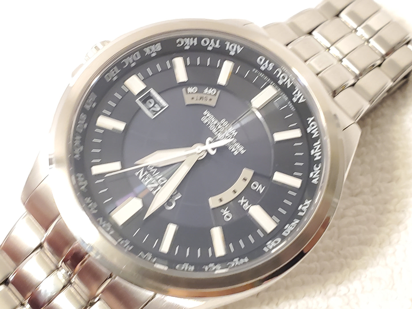 Citizen Eco Drive World Perpetual Calendar Radio Controlled Men's Watch S Steel