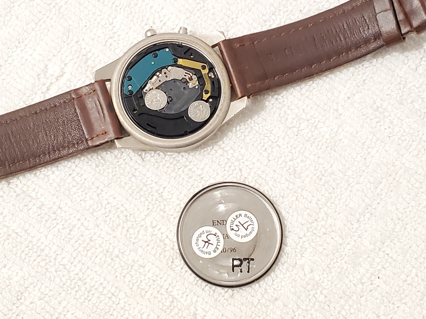 Vintage Wenger S.A.K Design Swiss Army Men's Watch Leather Strap WR 50 Meters