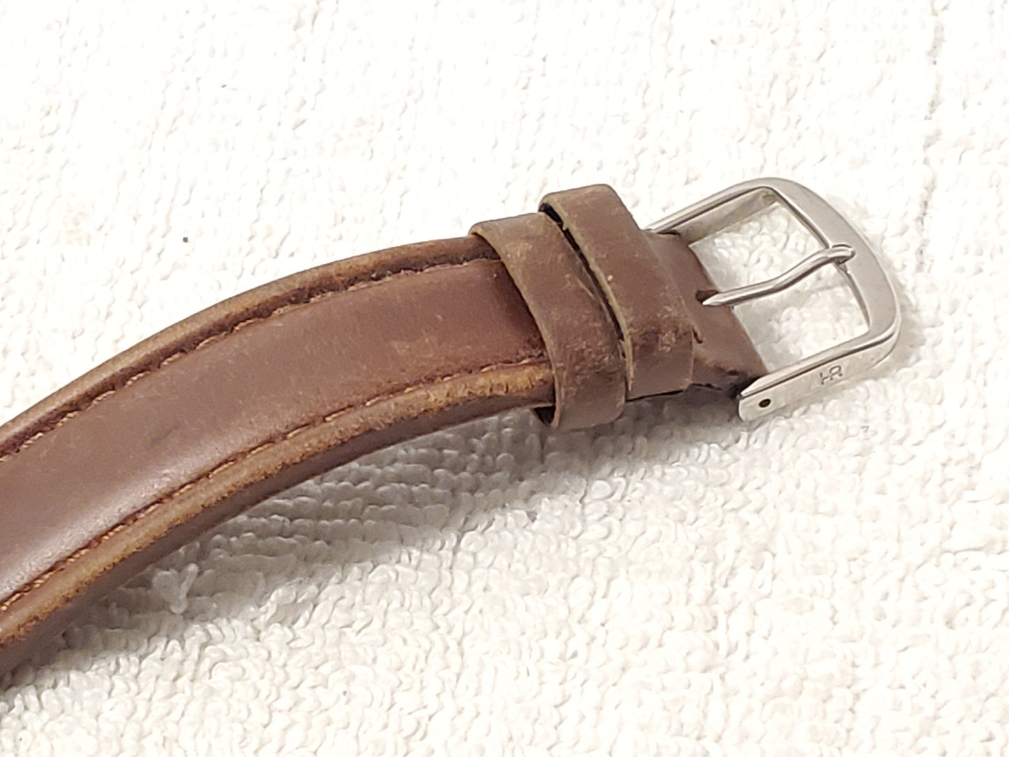 Vintage Wenger S.A.K Design Swiss Army Men's Watch Leather Strap WR 50 Meters