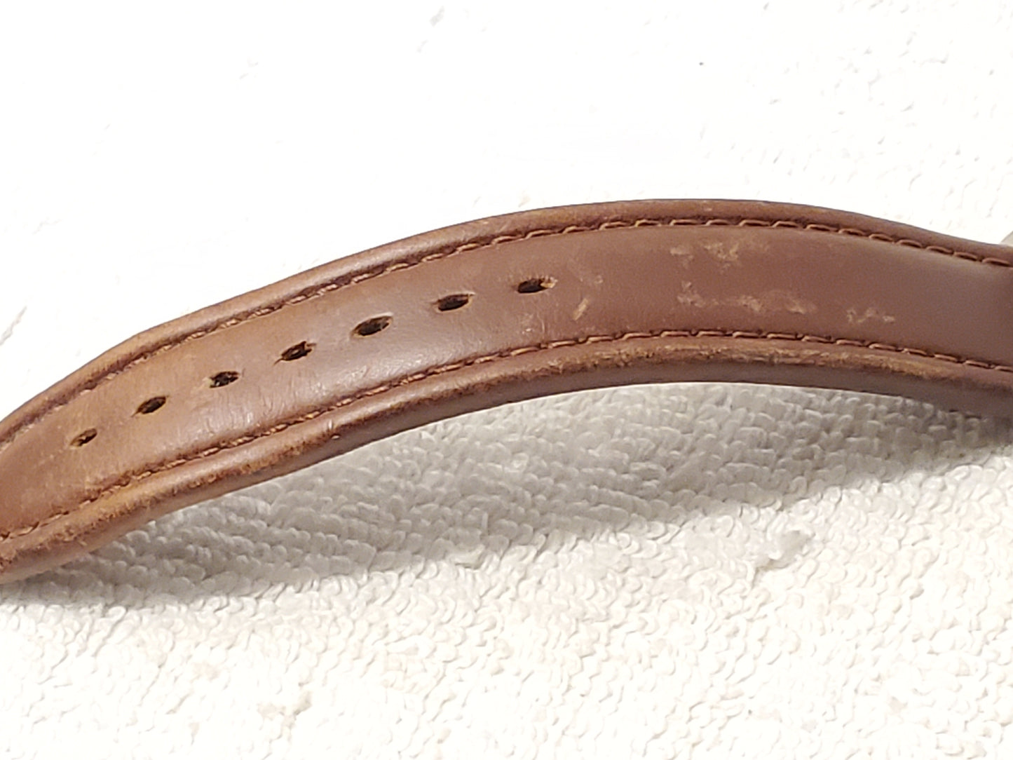 Vintage Wenger S.A.K Design Swiss Army Men's Watch Leather Strap WR 50 Meters