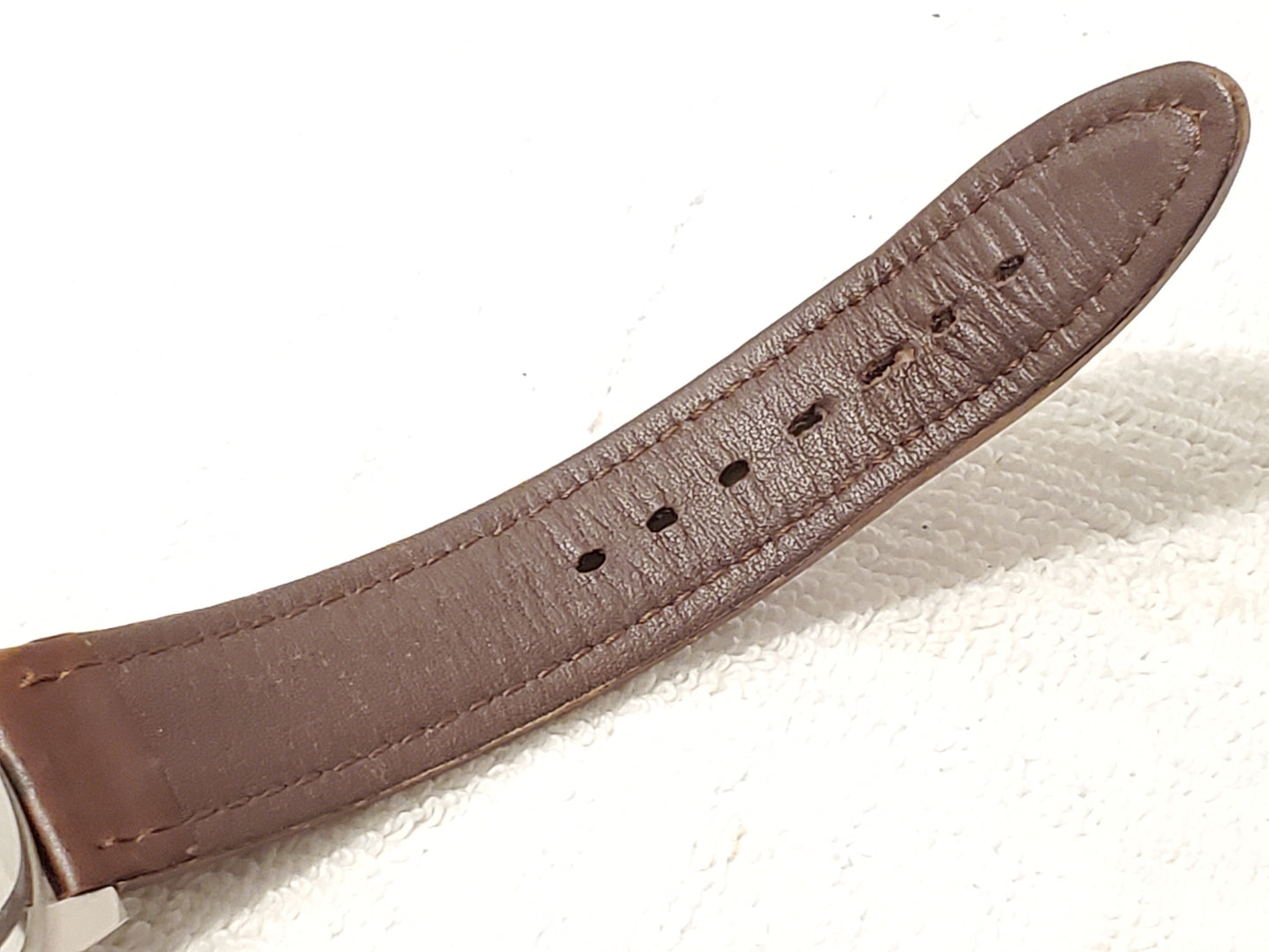 Vintage Wenger S.A.K Design Swiss Army Men's Watch Leather Strap WR 50 Meters
