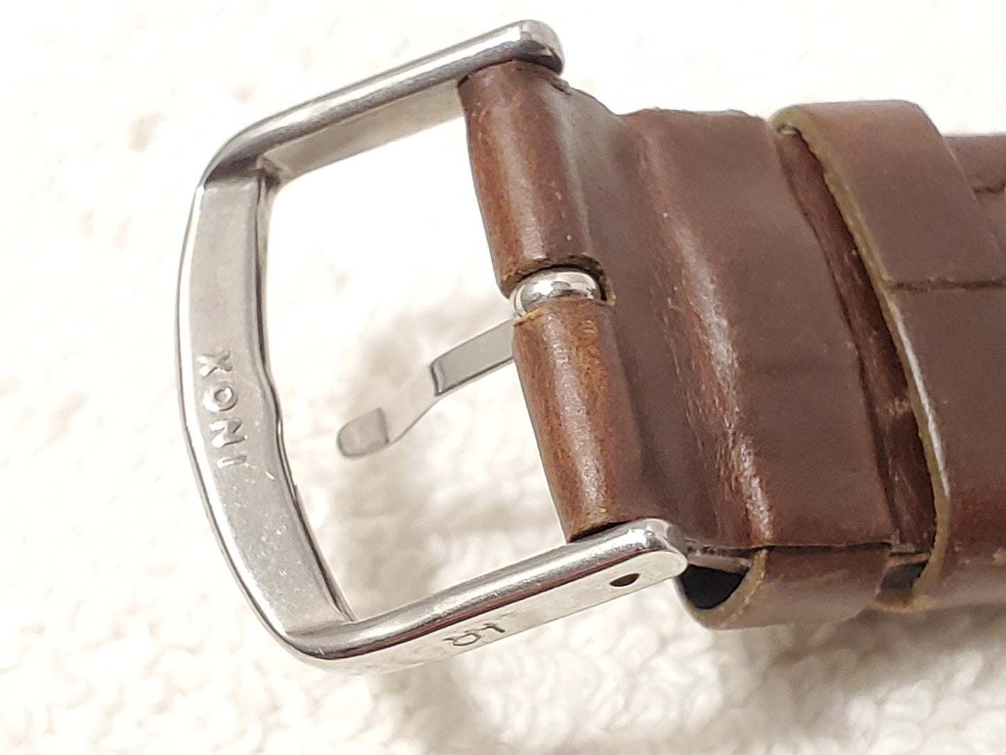 Vintage Wenger S.A.K Design Swiss Army Men's Watch Leather Strap WR 50 Meters