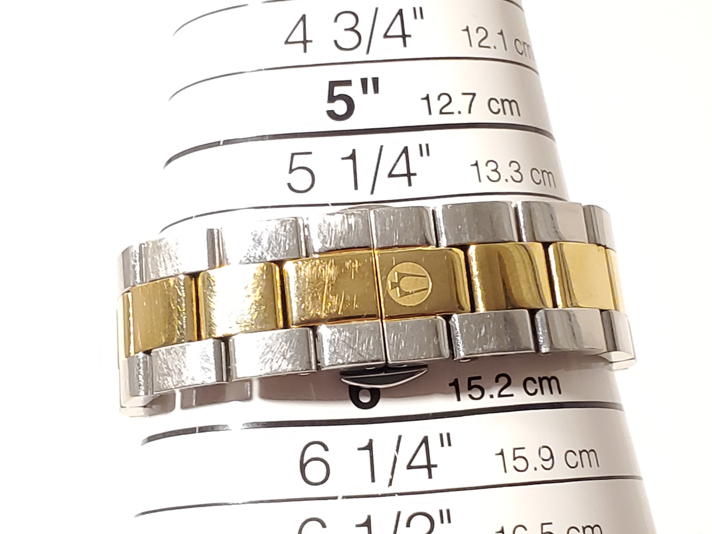 Bulova Women's Diamonds Bezel Silver Dial Gold Tone Sapphire Crystal Watch SS