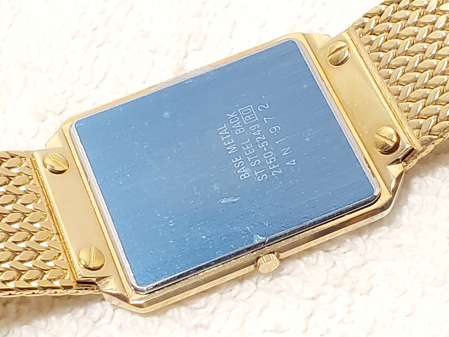 Vintage Seiko Lassale Womens 12 Jewels Gold Plated Tank Ultra Slim Watch S Steel