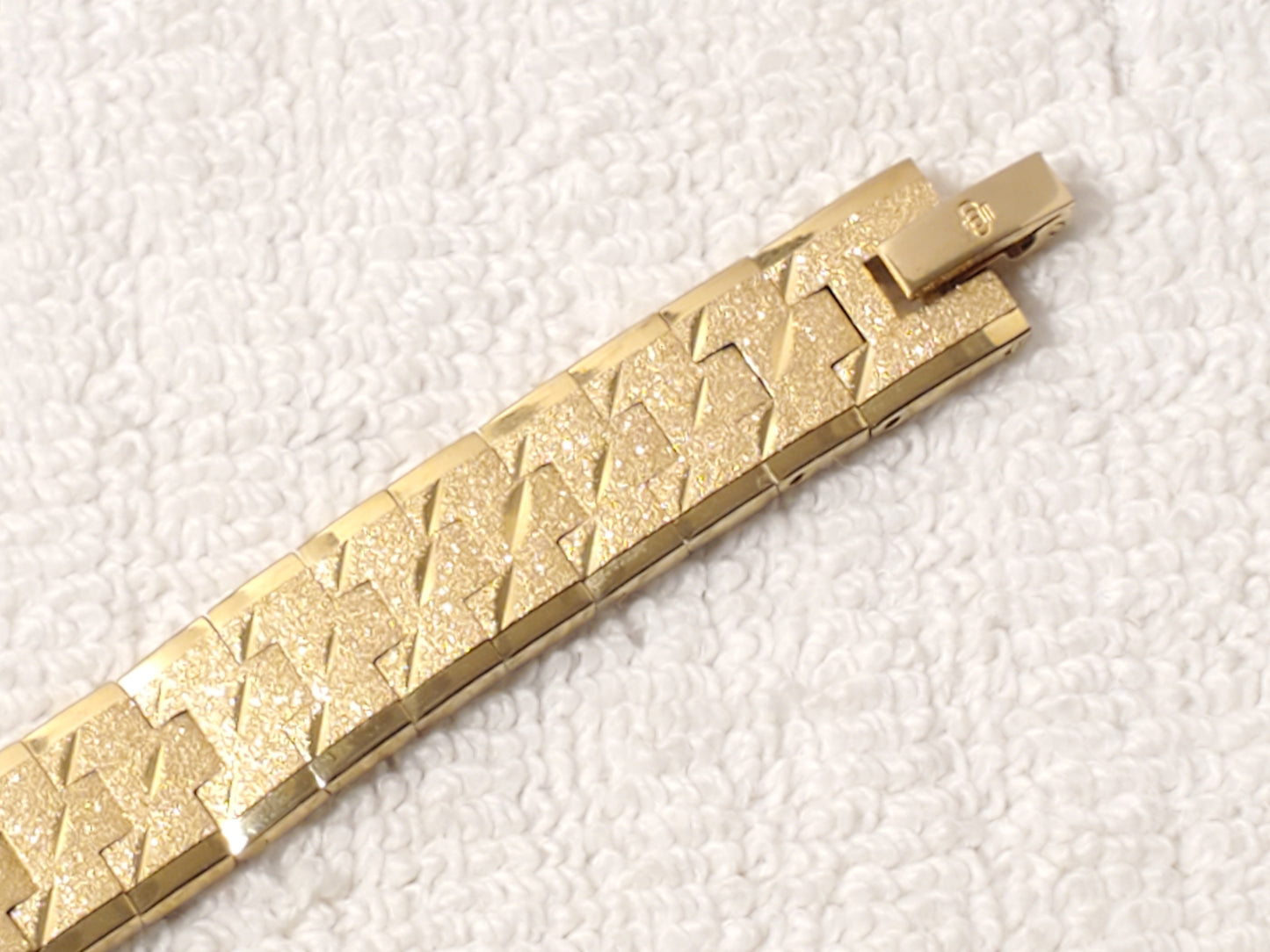Vintage Jules Jurgensen Women Gold Plated Diamonds Bezel Watch Black Dial SS 1J
