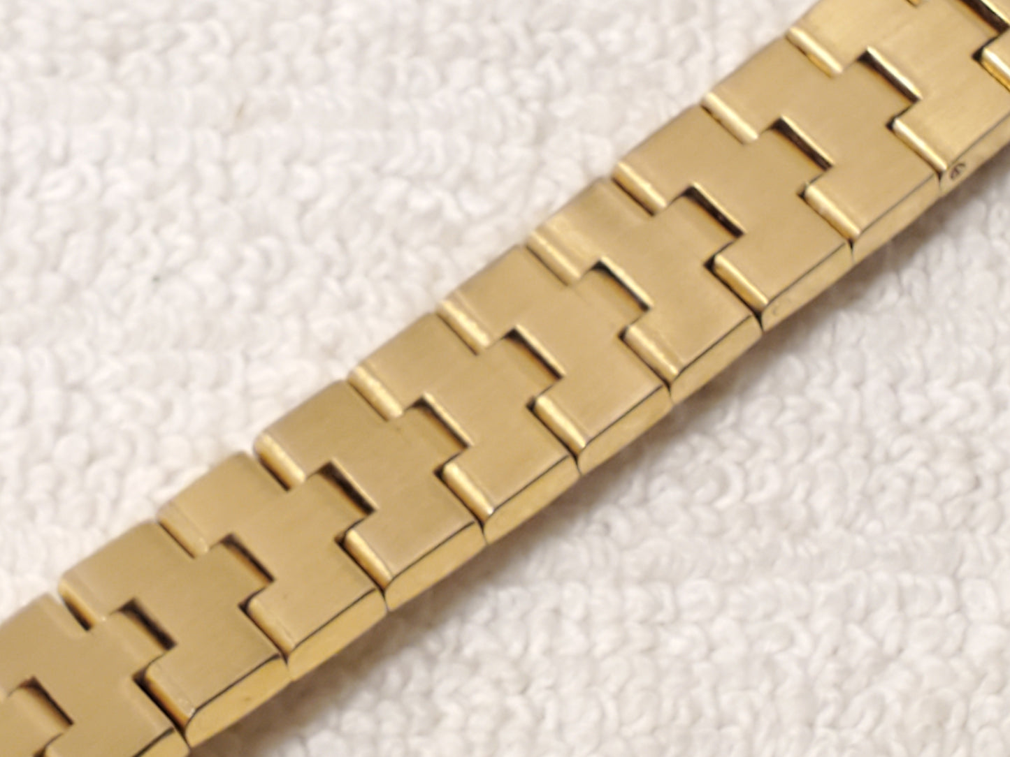 Vintage Jules Jurgensen Women Gold Plated Diamonds Bezel Watch Black Dial SS 1J
