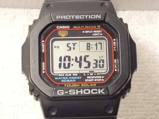 Casio G Shock Men's Tough Solar Chronograph Alarm Black Watch World Time WR 200M