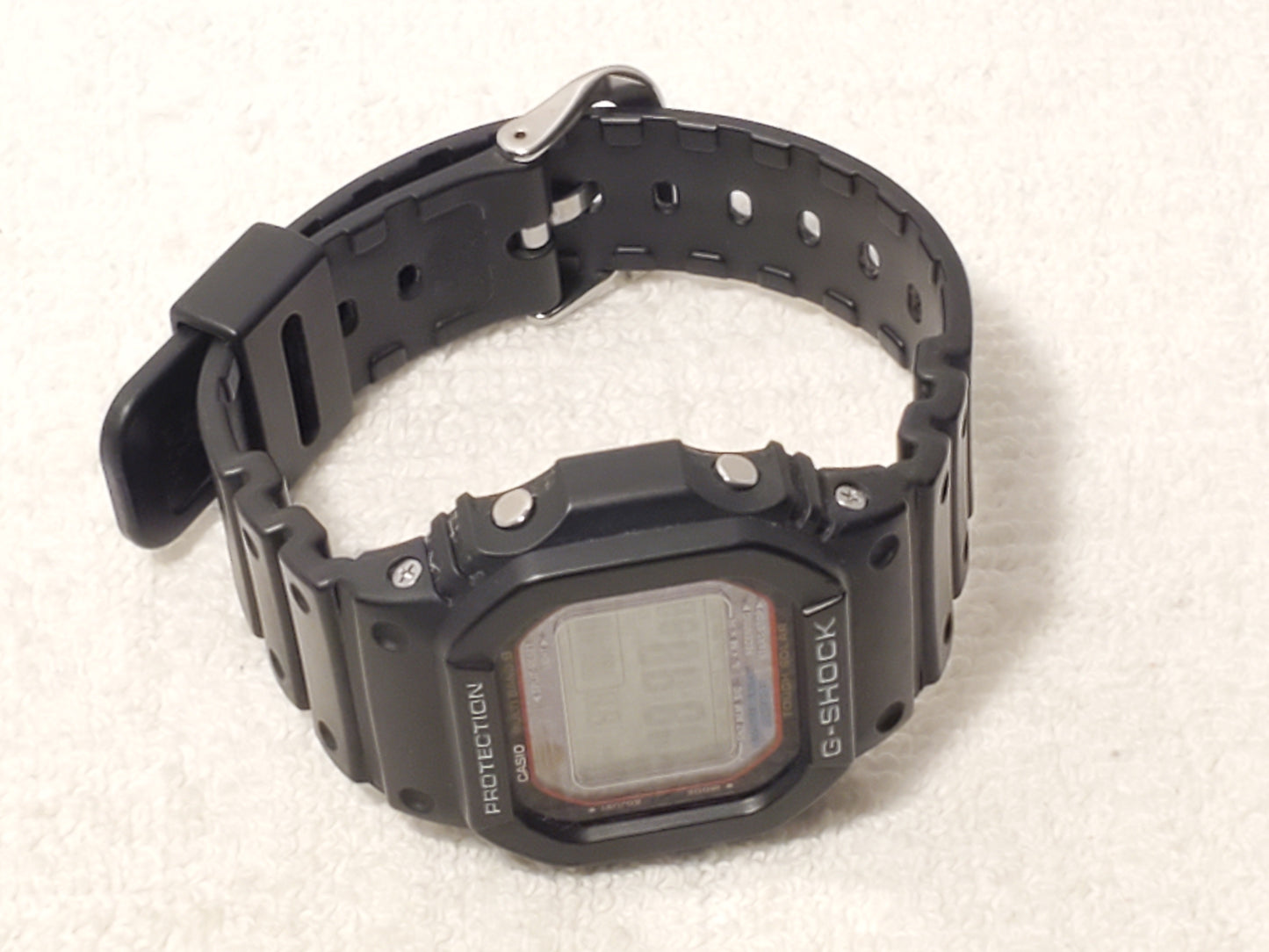 Casio G Shock Men's Tough Solar Chronograph Alarm Black Watch World Time WR 200M