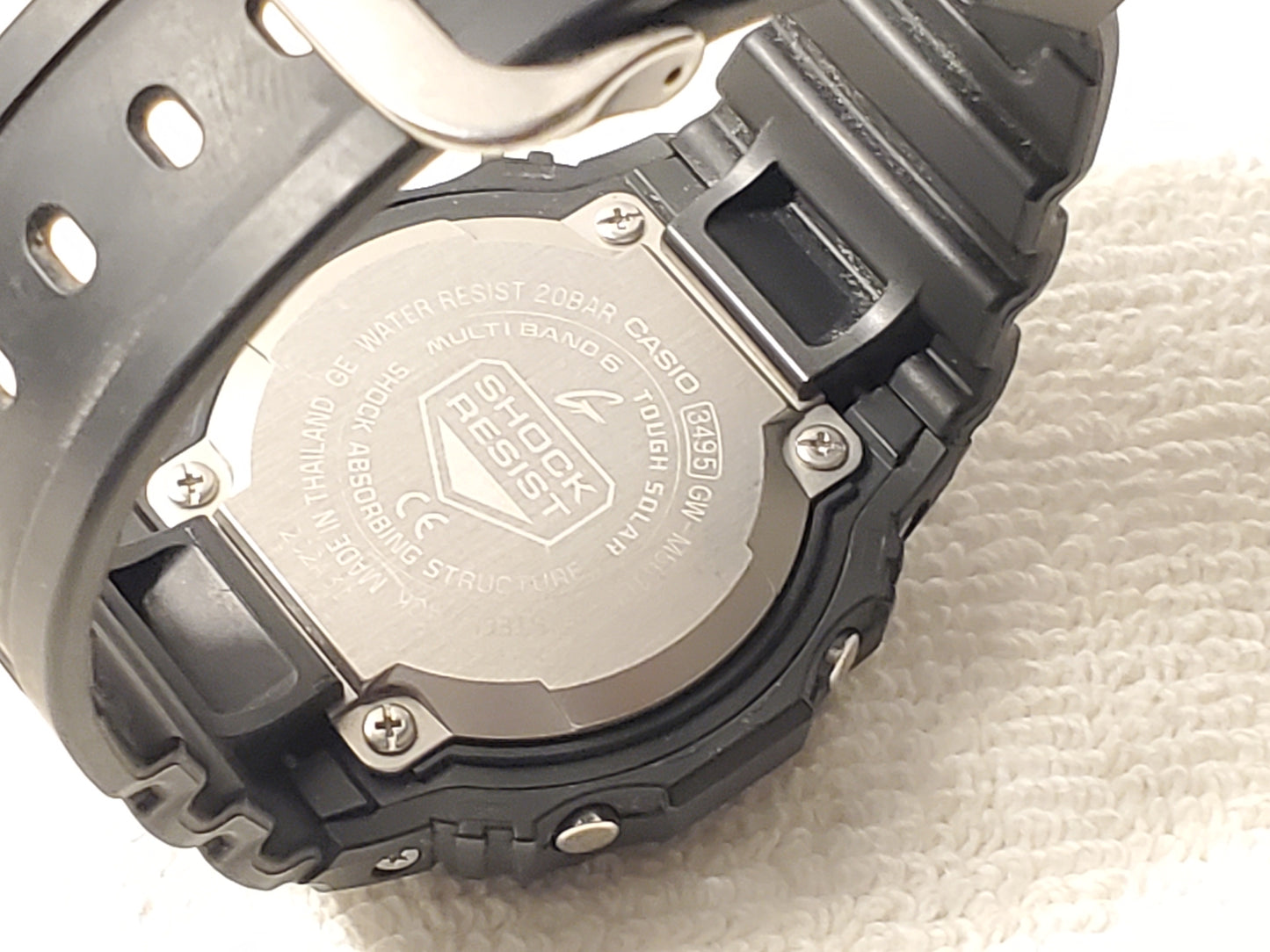 Casio G Shock Men's Tough Solar Chronograph Alarm Black Watch World Time WR 200M