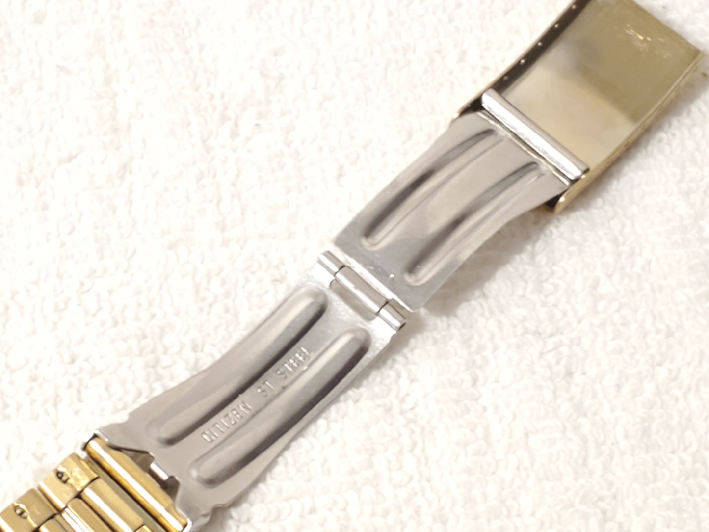 Vintage Citizen CQ Men's Presidential Day Date Gold Plated Watch Black Dial