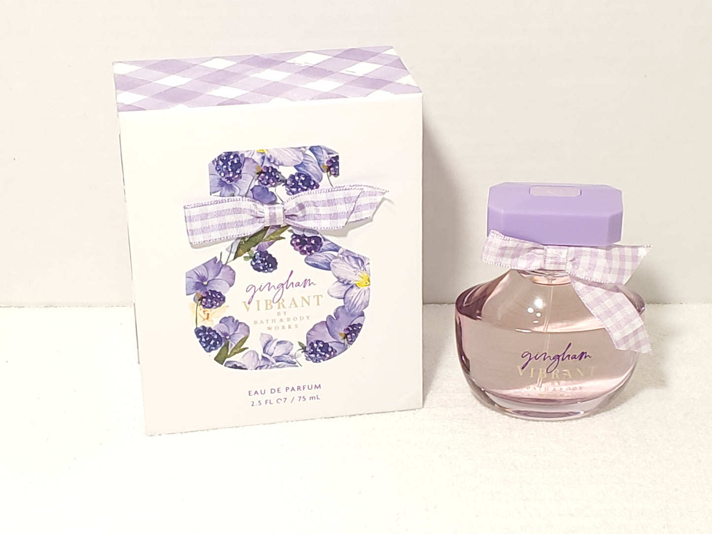 Bath & Body Works Gingham Vibrant Eau De Parfum 2.5 oz Perfume Spray Purple NIB