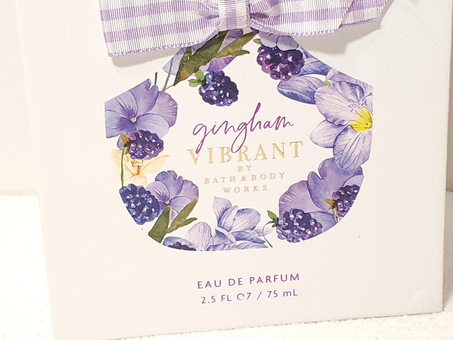 Bath & Body Works Gingham Vibrant Eau De Parfum 2.5 oz Perfume Spray Purple NIB