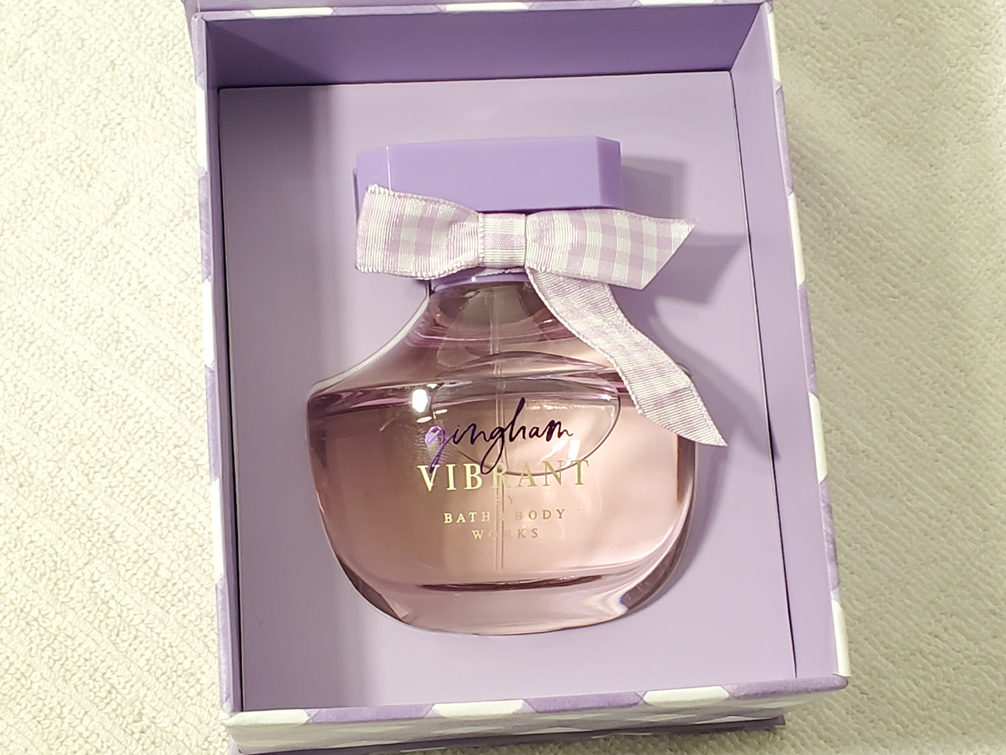 Bath & Body Works Gingham Vibrant Eau De Parfum 2.5 oz Perfume Spray Purple NIB