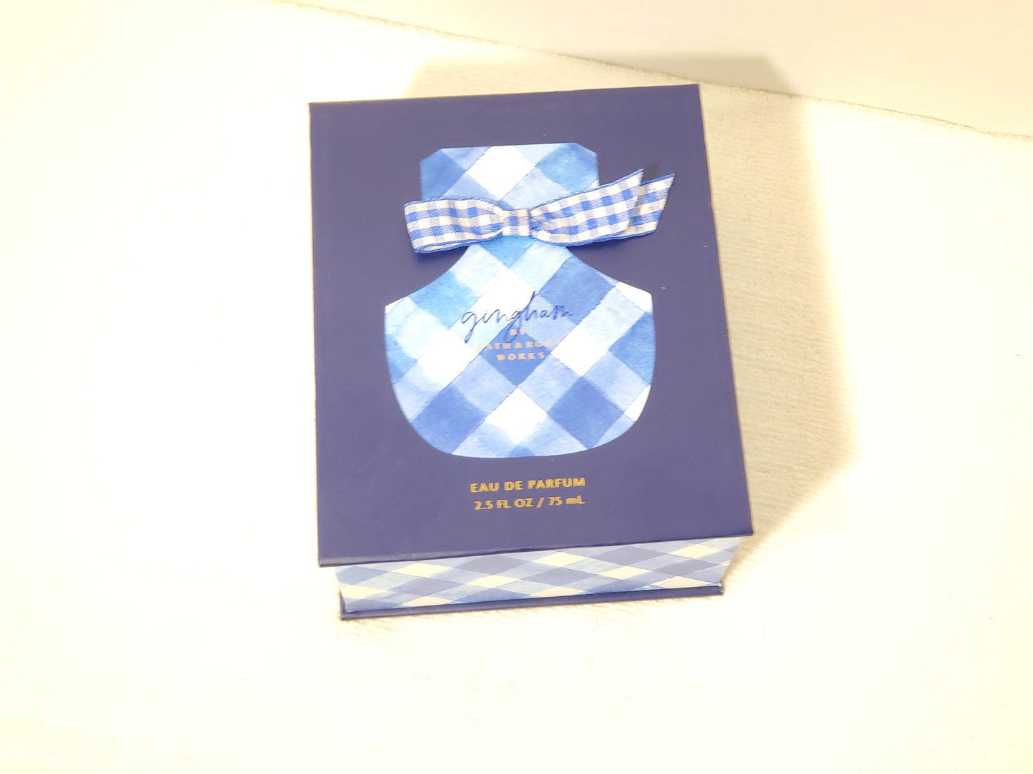 Bath & Body Works Gingham Eau De Parfum 2.5 oz Bottle Perfume Spray Blue NIB