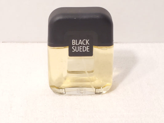 Vintage Avon Black Suede Men's Cologne 3.4 fl oz Bottle Spray Black Cap