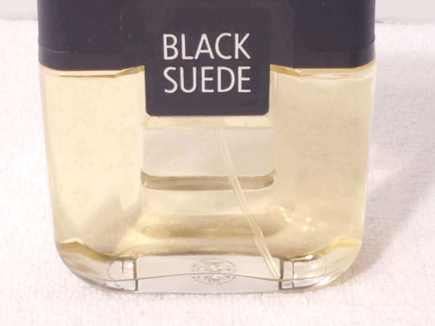 Vintage Avon Black Suede Men's Cologne 3.4 fl oz Bottle Spray Black Cap