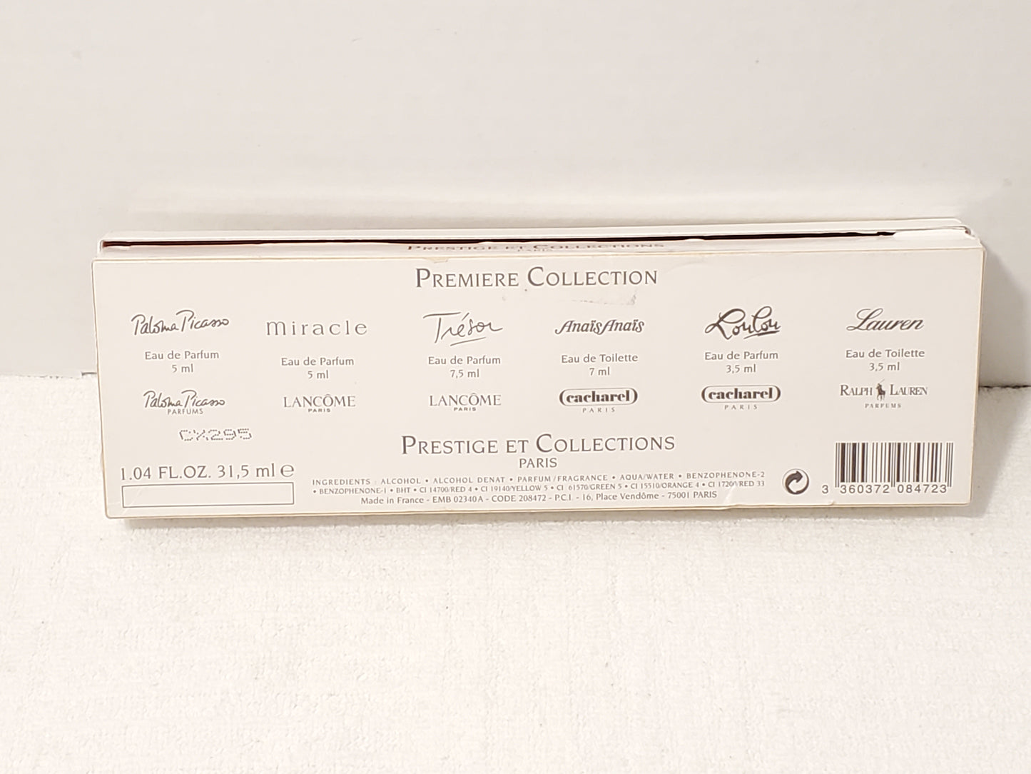 Lot of 6 Vintage Prestige ET Collections Paris Mini Perfumes Splash Women's
