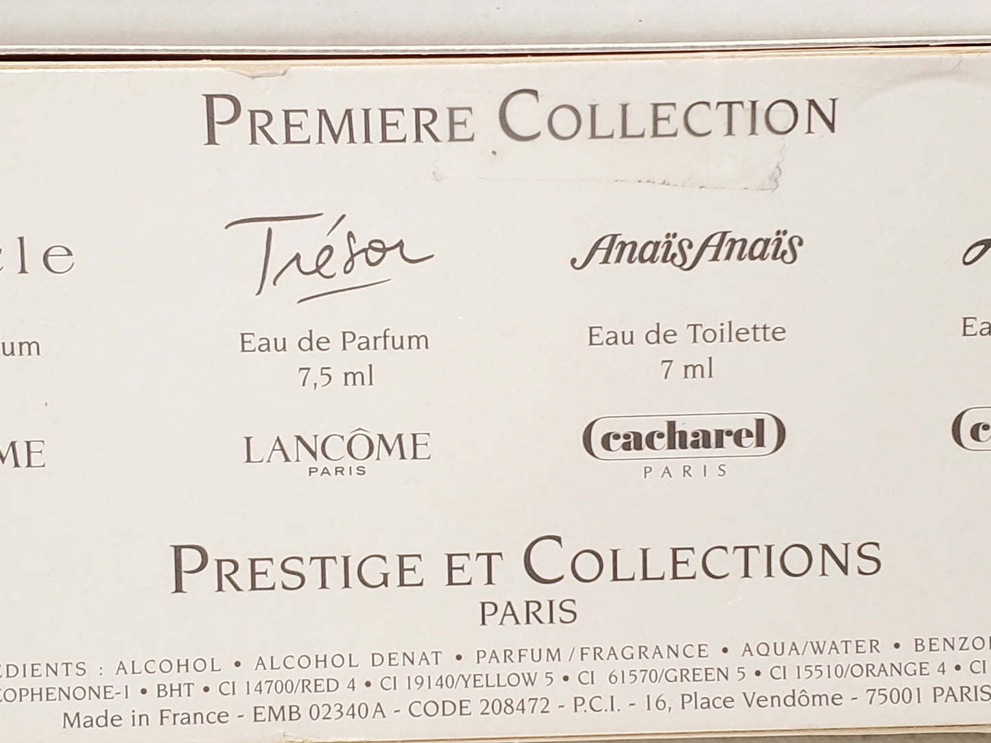 Lot of 6 Vintage Prestige ET Collections Paris Mini Perfumes Splash Women's
