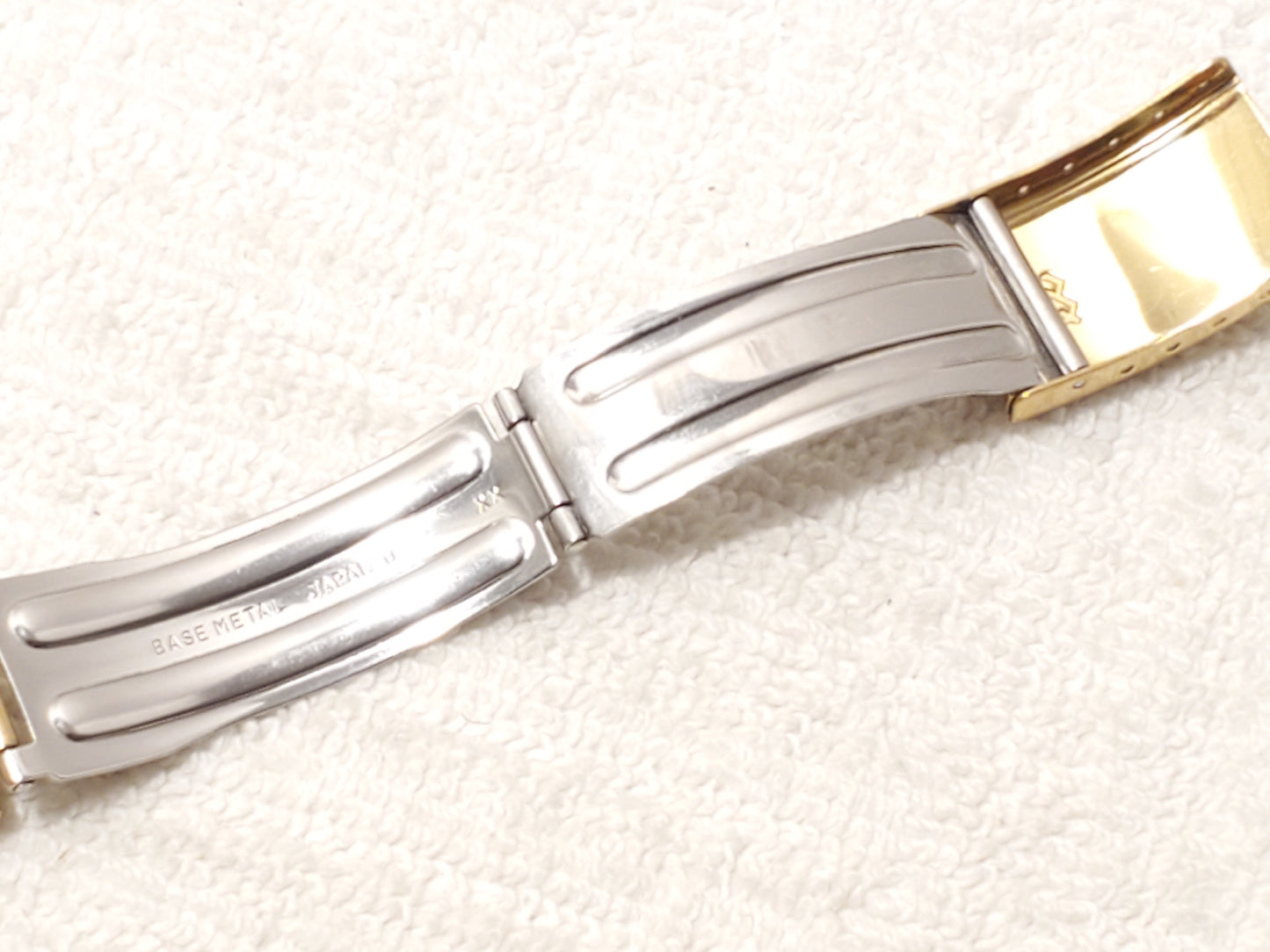 Vintage Seiko SQ Men's Presidential Day Date Gold Tone Watch One Jewel S Steel