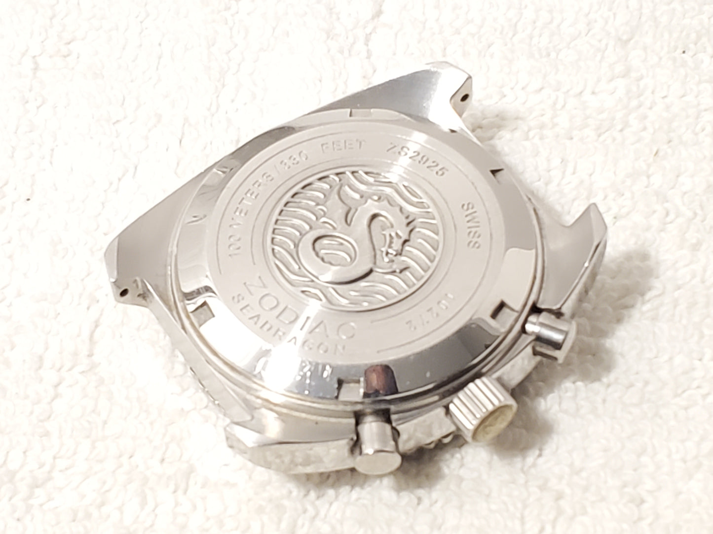 Zodiac Sea Dragon Men's Purple Date Chronograph Swiss Made Watch Seven Jewels SS