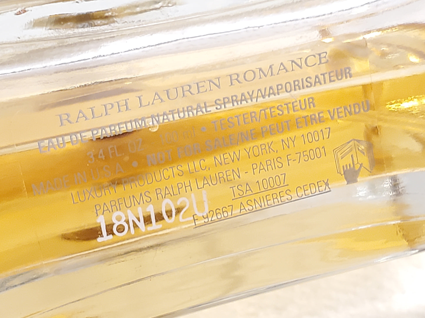 Tender Romance by Ralph Lauren Women's Perfume 3.4 oz Bottle Spray Fragrance USA
