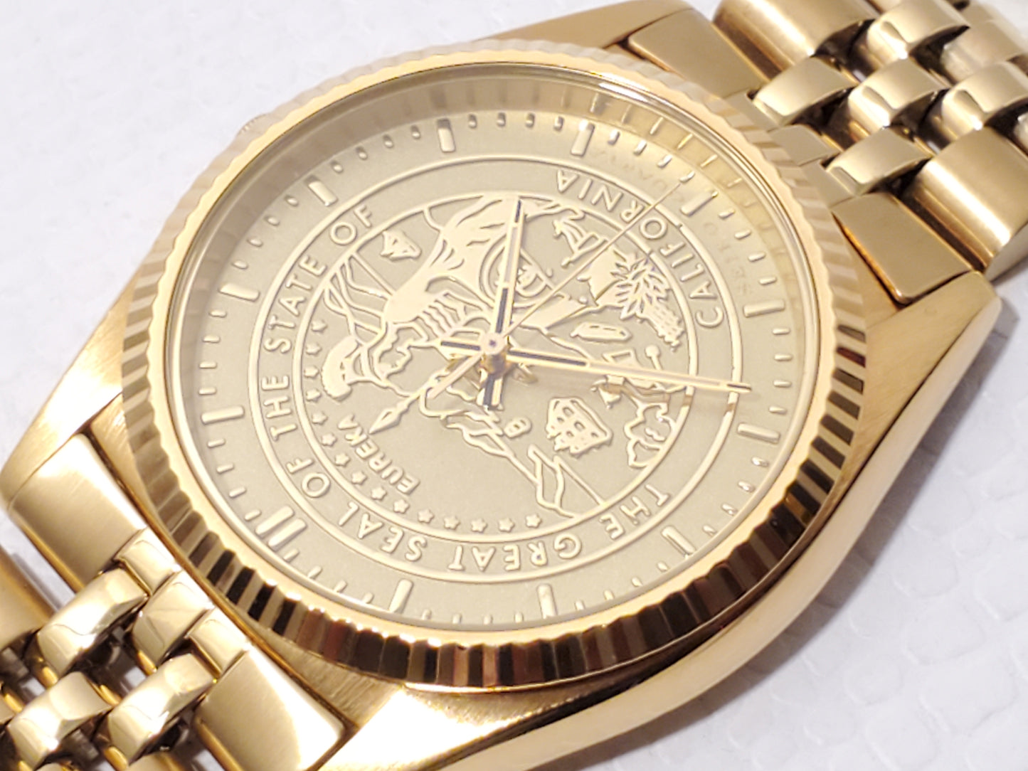 Vintage Seiko Gold Tone Mens Presidential Quartz Watch One Jewel Stainless Steel