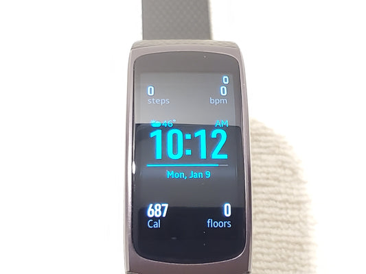 Samsung Gear Fit 2 Fitness Tracker Smartwatch GPS Music Heart Rate R360 Gray