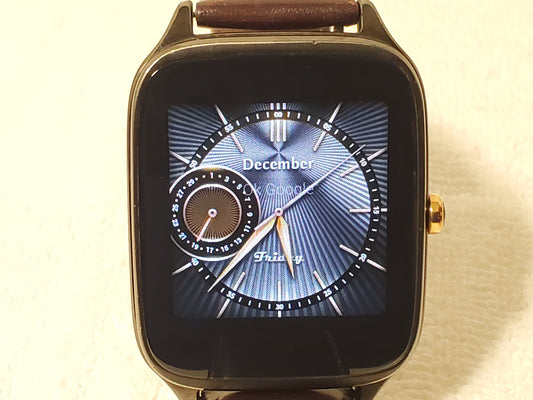 Asus ZenWatch 2 Brown Leather Stainless Steel Bluetooth Wi-Fi Music WI501Q