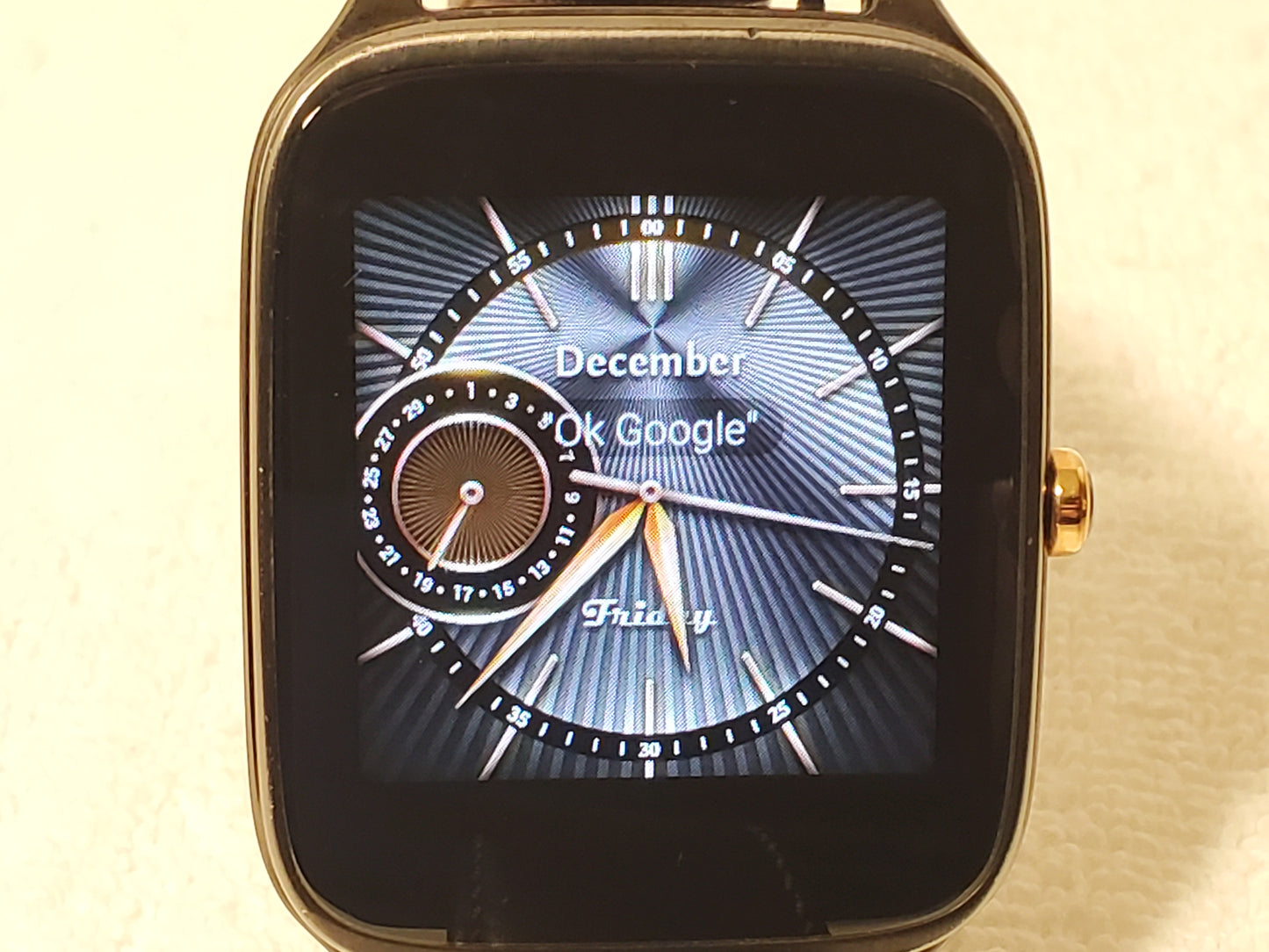 Asus ZenWatch 2 Brown Leather Stainless Steel Bluetooth Wi-Fi Music WI501Q