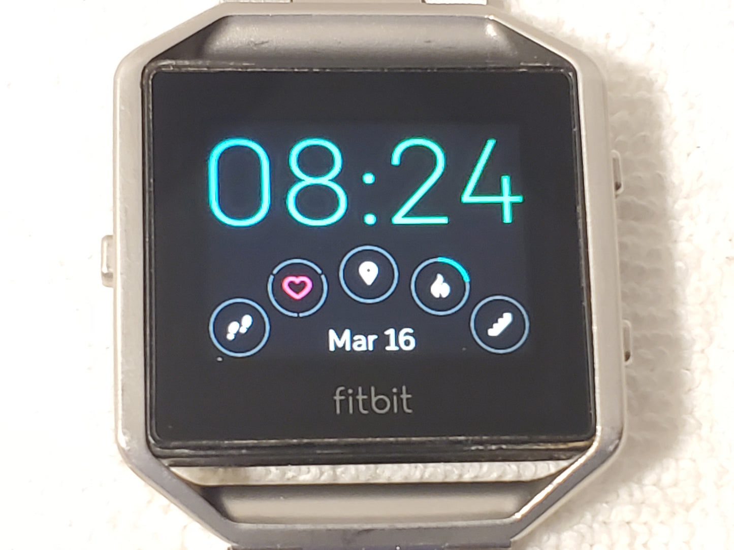 Fitbit Blaze Smart Fitness Tracker Watch Heart Rate Sleep Music Alarms S Steel