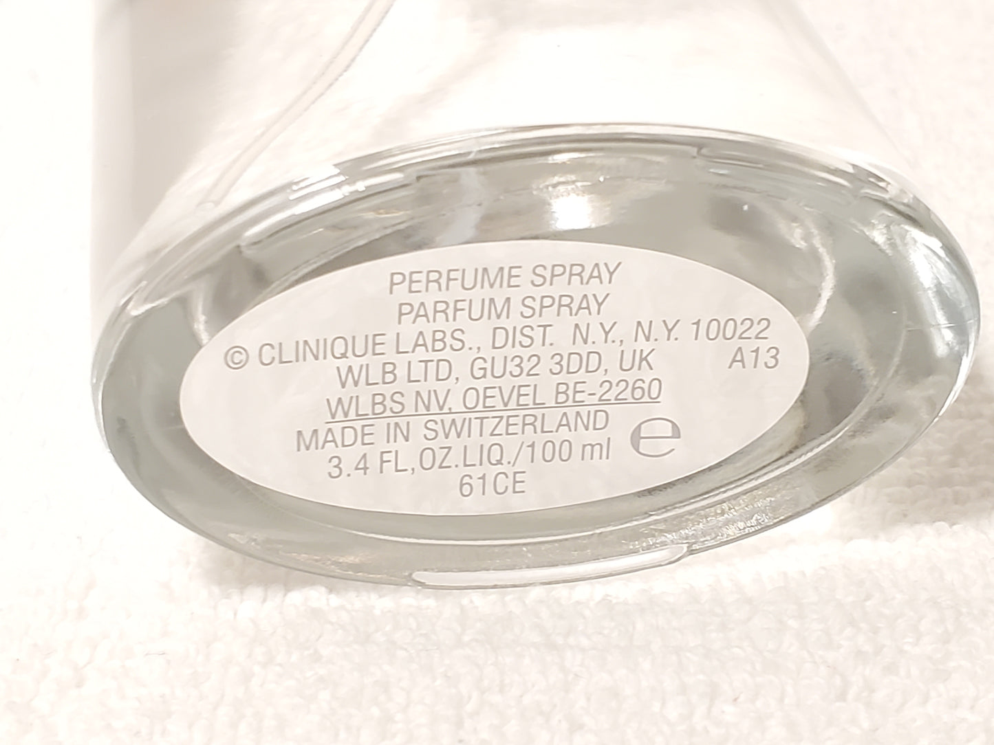 Clinique Happy for Women 3.4 oz Spray Bottle Perfume Made in Switzerland New