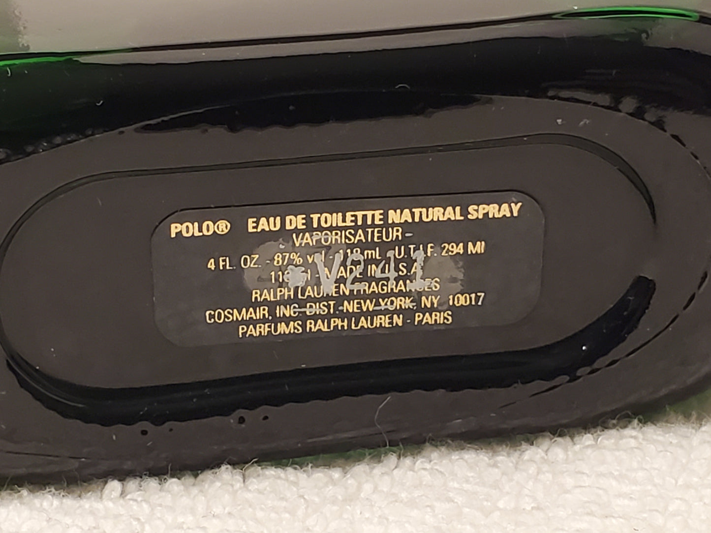 Vintage Ralph Lauren Polo Green Men's Cologne 4 oz Bottle Spray Eau De Toilette