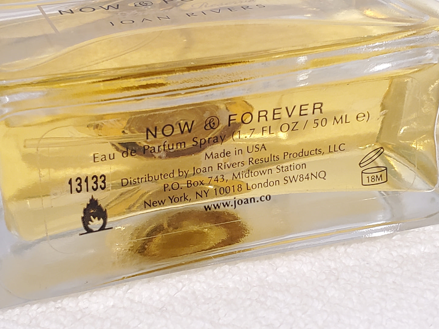 Vintage Joan Rivers Now & Forever Private Reserve Women's Perfume 1.7 oz Bottle