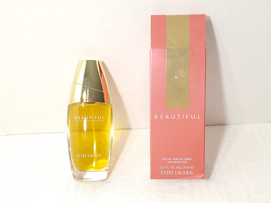 Vintage Estee Lauder Beautiful Women's Perfume 2.5 oz Bottle Eau De Parfum Spray