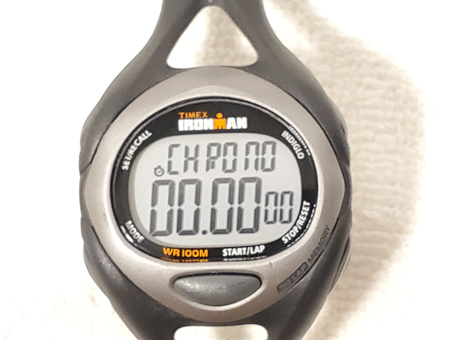 Vintage Timex Ironman Indiglo Men's Digital Watch WR 100 Meters Day Date Chrono