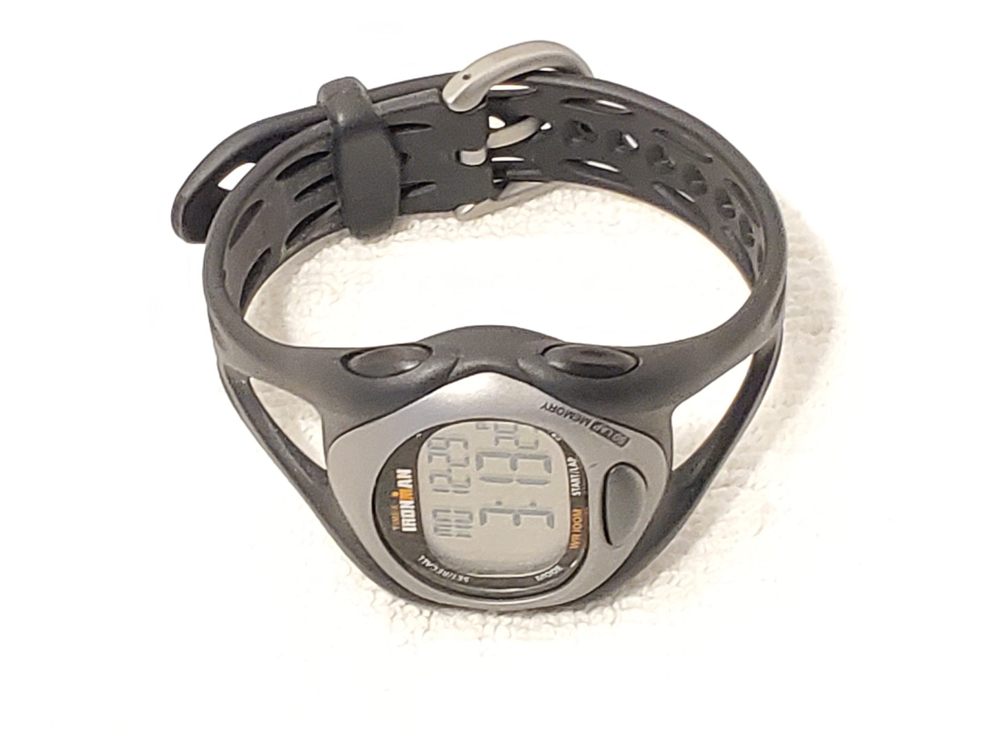 Vintage Timex Ironman Indiglo Men's Digital Watch WR 100 Meters Day Date Chrono