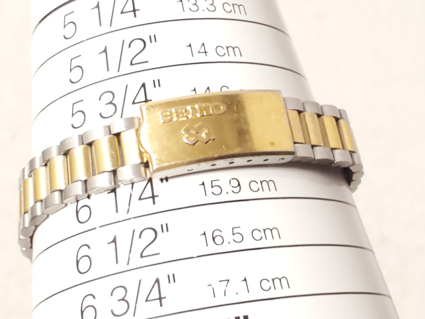 Vintage Seiko SQ Women's Day Date Gold Plated Watch Two Jewels Stainless Steel