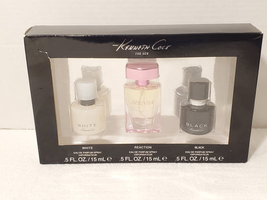 Kenneth Cole For Her 3 PK Perfume Kit Women's Eau De Parfum Spray 0.5 oz NEW