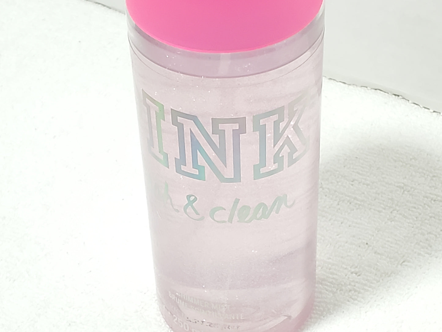 Victoria's Secret PINK Fresh & Clean Shimmer Mist 8.4 oz Spray Bottle Women's