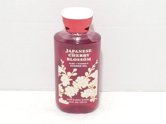 Bath & Body Works Shower Gel Japanese Cherry Blossom 10 oz Bottle Aloe Vitamin E