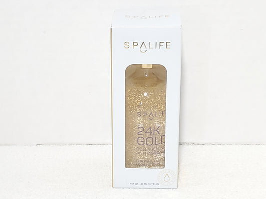Spa Life 24K Gold Collagen Infused Anti-Aging Serum 3.7 oz Bottle New Sealed