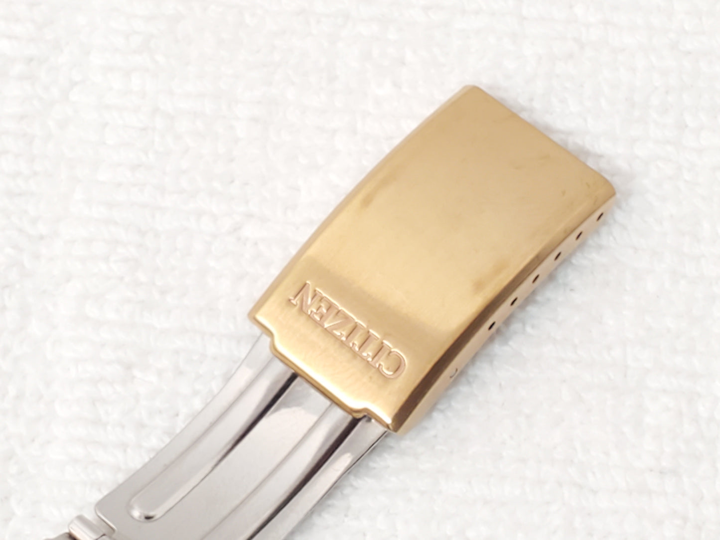 Vintage Citizen CQ Men's Presidential Day Date Gold Plated Watch Stainless Steel
