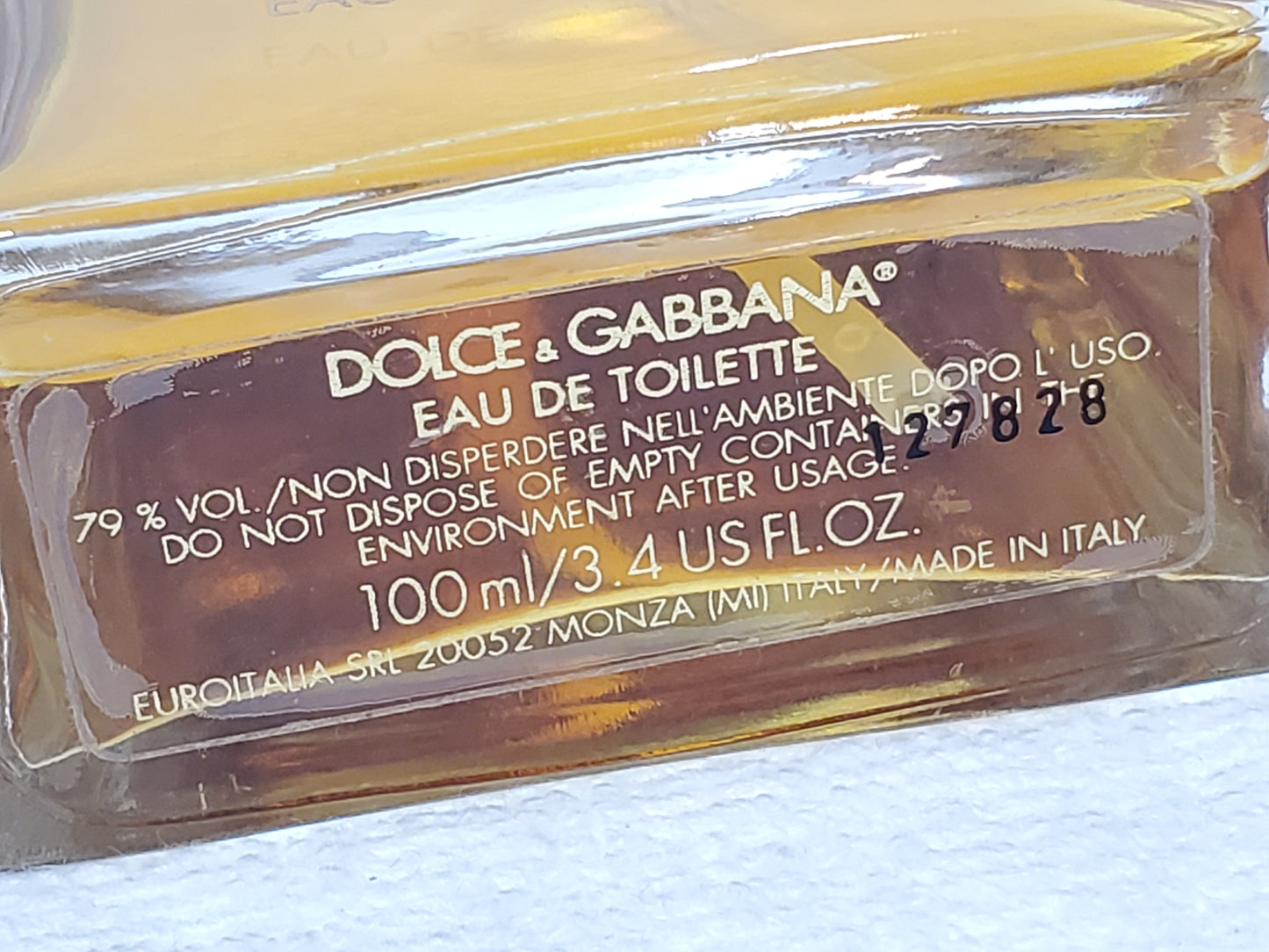 Vintage Dolce Gabbana Classic Red Women's Eau De Toilette Spray 3.4 oz Bottle