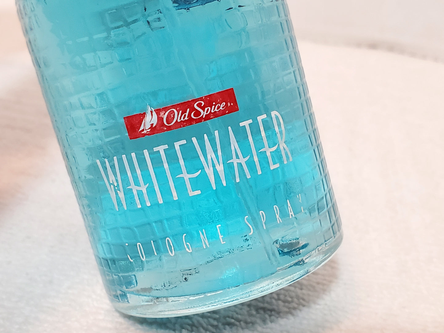 Vintage Old Spice Whitewater Men's Cologne Spray Blue 3.4 oz Bottle Made in USA